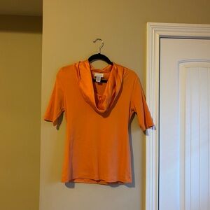 Soft Surroundings Bold Orange Blouse